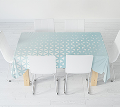 Tovaglia rettangolare con disegno geometrico