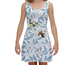 Vestito smanicato taglia M con grafica floreale 2 riquadri