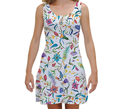 Vestito smanicato taglia M con fantasia a fiori