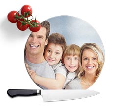 Tagliere Rotondo in Vetro