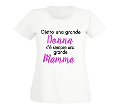 T-shirt donna in cotone Donna e mamma