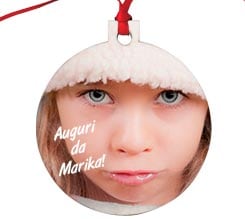 Decorazioni natalizie masonite palla natale