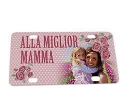 Targa personalizzata Rose con pois