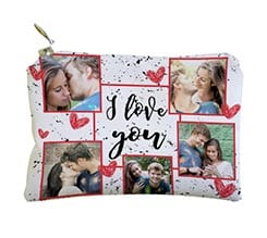 Portachiavi Portamonete I love you collage