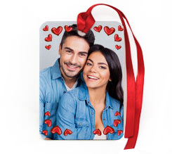 Targhetta Rettangolare in Feltro Love