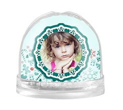 Palla di neve Cornice con cuori