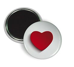 Magnete calamita Cuore rosso