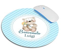 Tappetino mouse tondo Teddy Bear