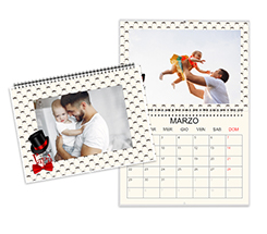 Calendario doppio miglior papà personalizzabile