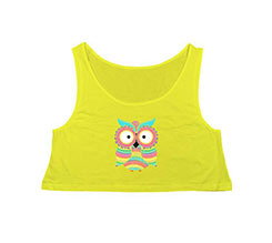 Crop Top Gufo colorato