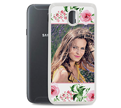 Cover in silicone Galaxy J7 2017 Flowers