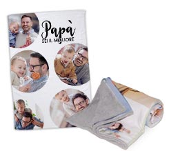 Coperta con foto 150x100 singolo strato