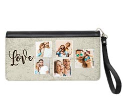 Portafoglio in similpelle deluxe crazy love 5 riquadri