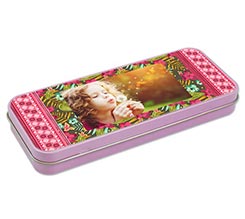 Astuccio portapenne in metallo Garden