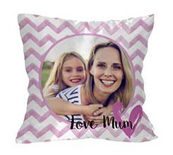 Cuscino classico Love mum rosa