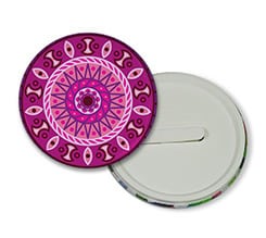 Spilla con clip Fantasia fucsia