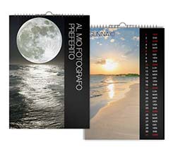 Calendario Multipagina A4 Fascia nera