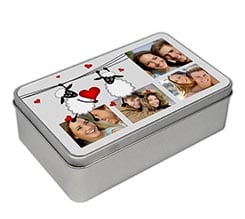 Scatola latta rettangolare Sweet sheeps