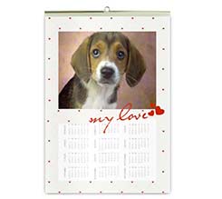 Romantic Love Calendari A4 Pagina Singola