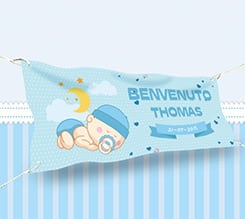 Striscione 150x60 Nascita bambino