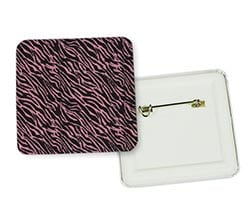 Spilla in metallo Zebrato rosa