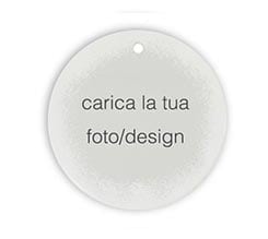 Decorazioni natalizie ceramica rotonde