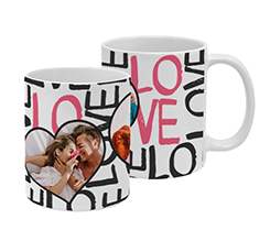 Tazza panoramica Love words