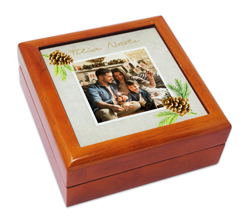 Portagioie in legno Pine cone