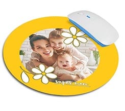 Tappetino mouse tondo Margherite