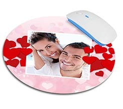 Tappetino mouse tondo Storm of hearts
