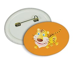 Spilletta ovale piccola Tigrotto