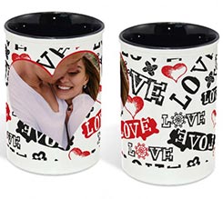 Portapenne in ceramica Love in caos