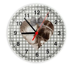 Orologio tondo in vetro Shabby chic