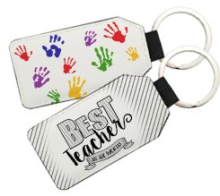 Portachiavi Rettangolare in Pelle