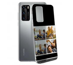 Cover trasparente Huawei P40 collage 4 riquadri