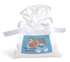 Sacchetto Portaconfetti Scarpette bimbo