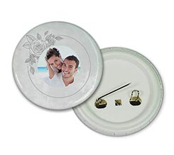 Spilla rotonda White wedding