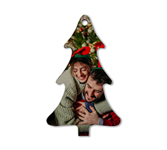 decorazione natalizia in legno a forma di albero