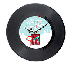 Orologio da parete in vinile Babbo Natale