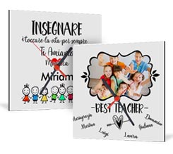 Orologio Quadrato in Legno