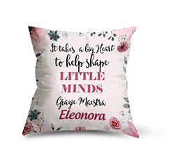 Cuscino in tessuto scamosciato Little minds