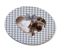 Tappetino per mouse tondo Shabby chic