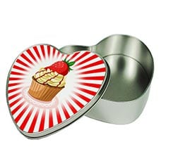 Scatola di latta Cuore Cake