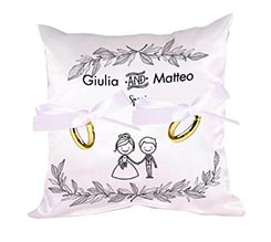 Cuscino portafedi Just sposi