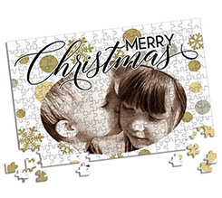 Puzzle A3 Pois dorati natalizi