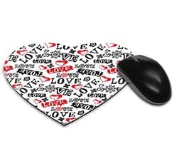 Tappetino mouse cuore Love in caos