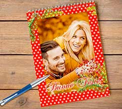 Block Notes A4 Spirale Bacche natalizie