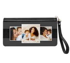 Portafoglio in similpelle deluxe 3 riquadri