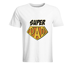 Maglia uomo per la festa del papà con grafica super dad