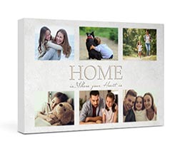 Stampa foto collage su tela White